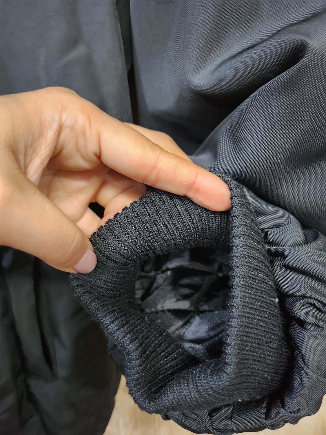 1066) 남성 누빔안감 후디 항공자켓 상품이미지5