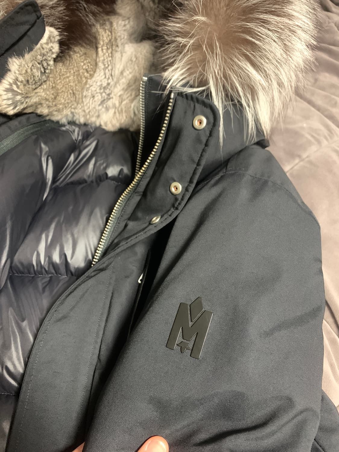 맥케이지 딕슨 실버퍼 패딩 38 상품이미지5