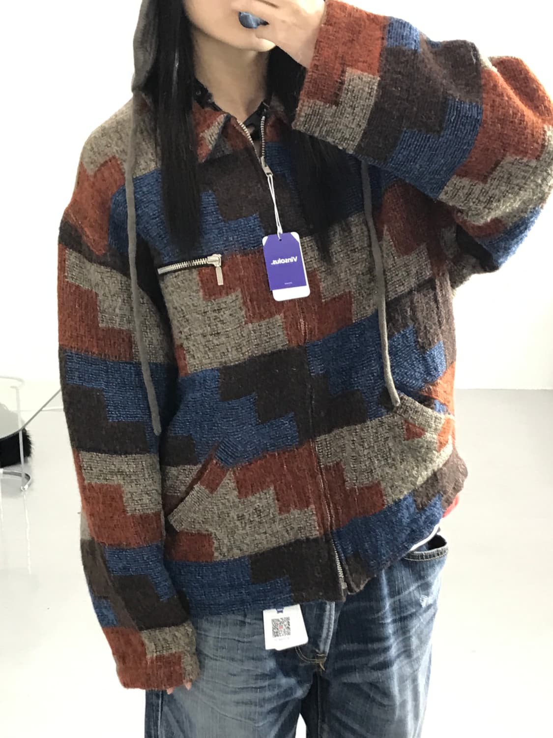 BEAMS PLUS 올드 울 패턴 집업 재킷 상품이미지3