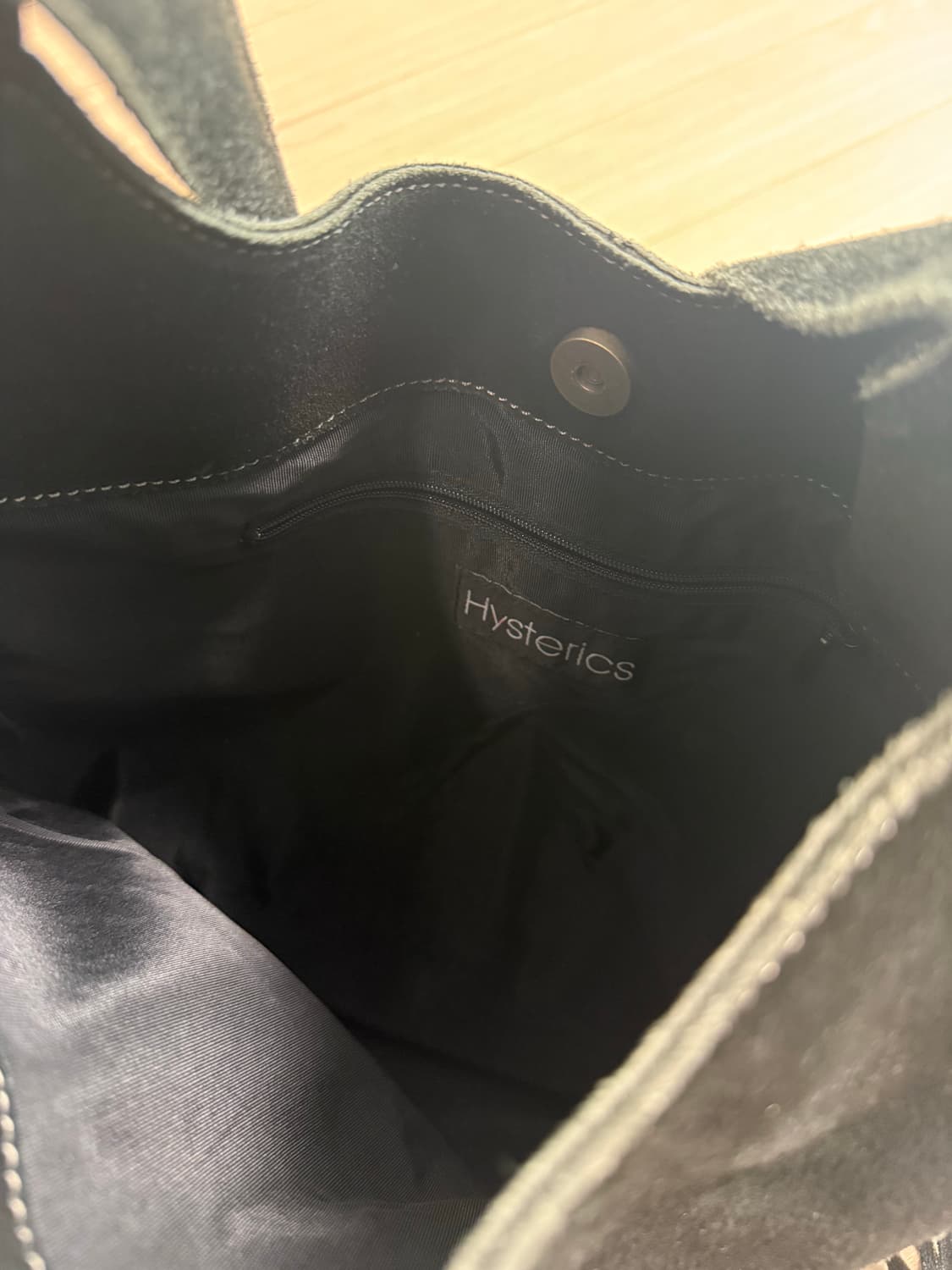 히스테릭글래머 블랙 스웨이드 프린지 크로스백 상품이미지8