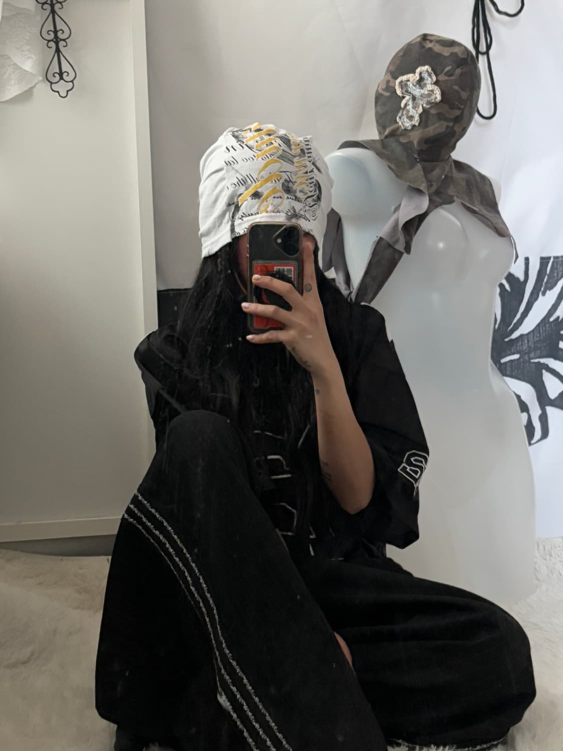 y2k lettering beanie 상품이미지3