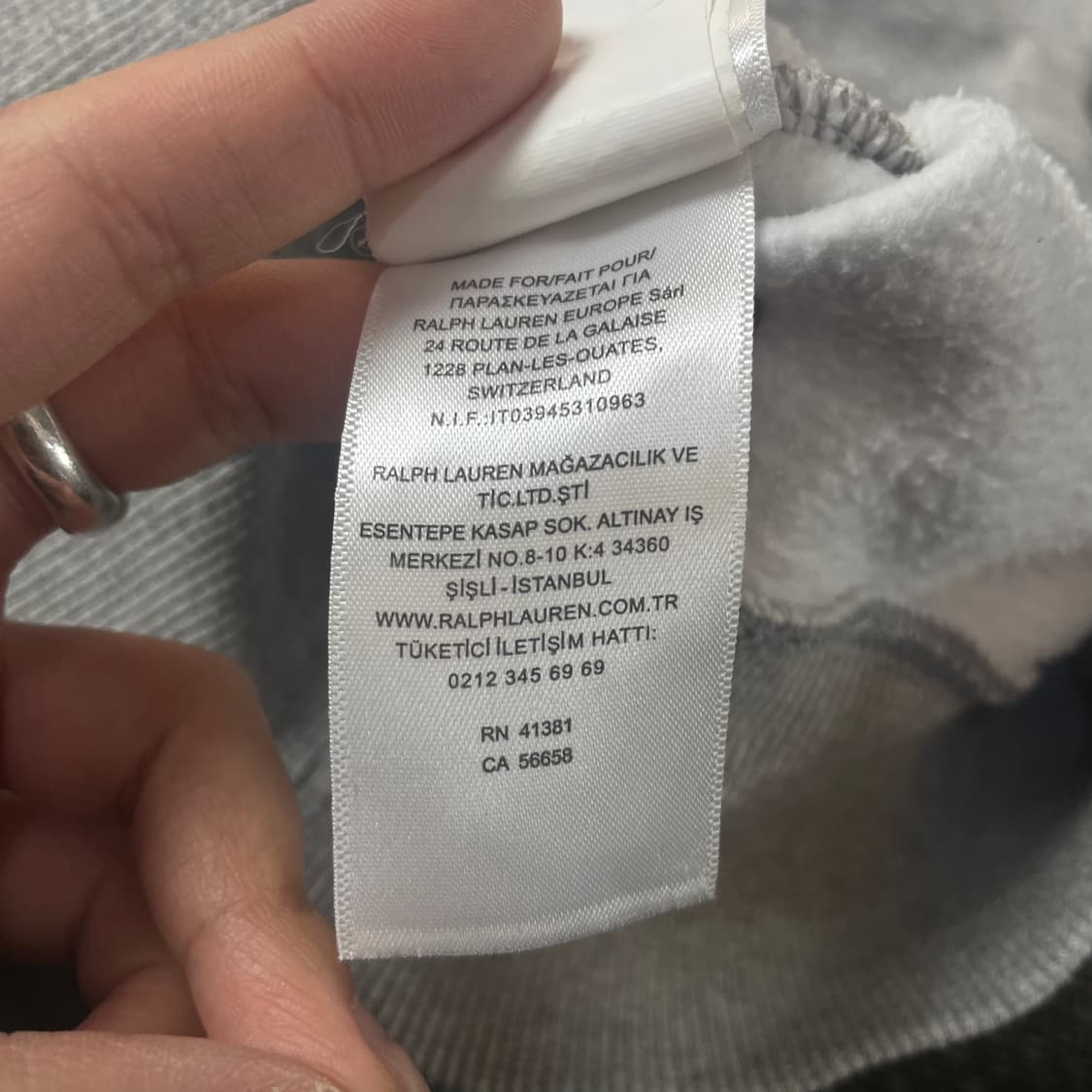 폴로랄프로렌 네이비포니 그레이 맨투맨 L 상품이미지7