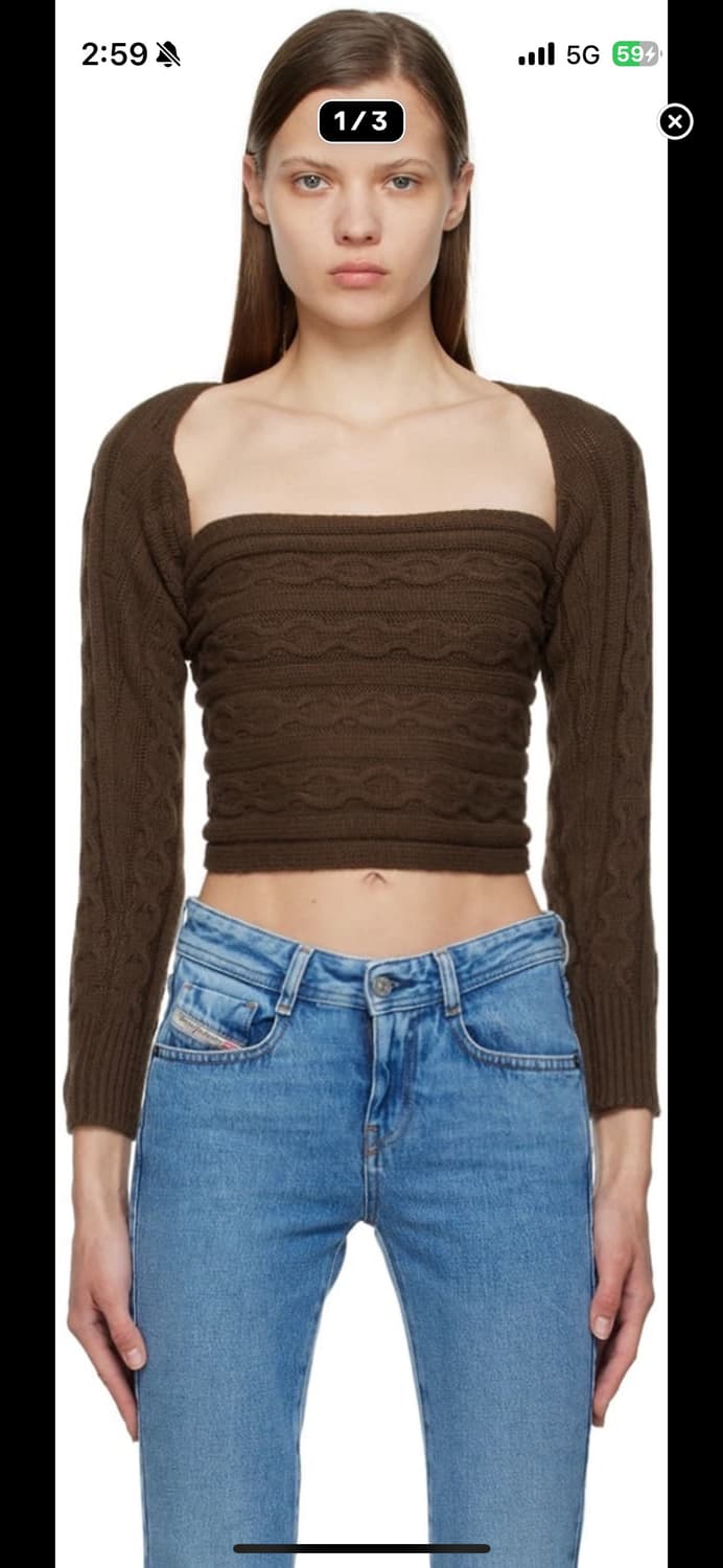 gimaguas 2way 니트 탑 볼레로 가디건 S 상품이미지1