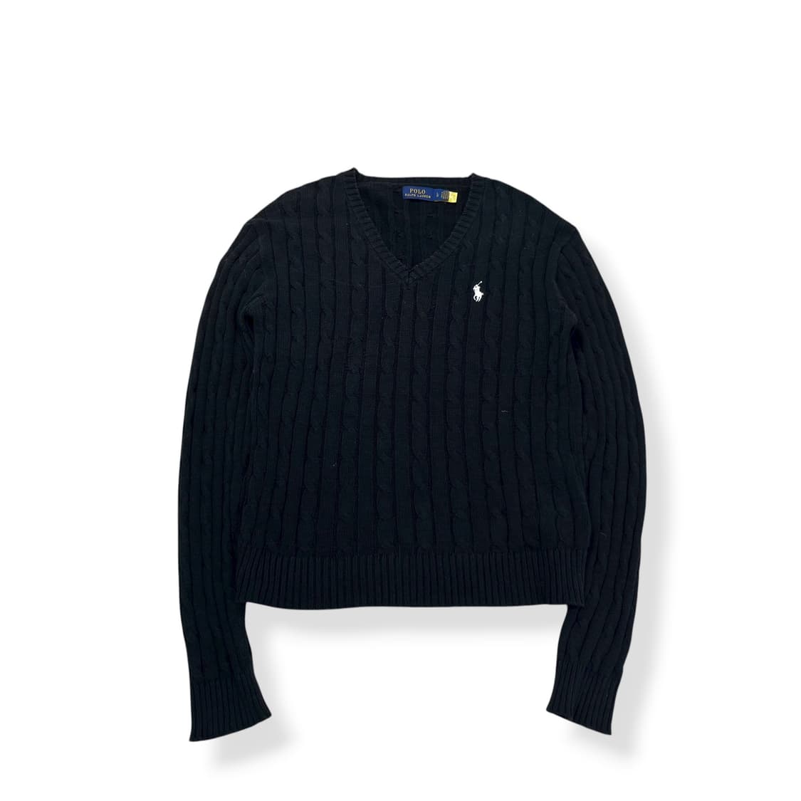 95 폴로 랄프로렌 신형라벨 꽈배기 브이넥 니트  상품이미지1