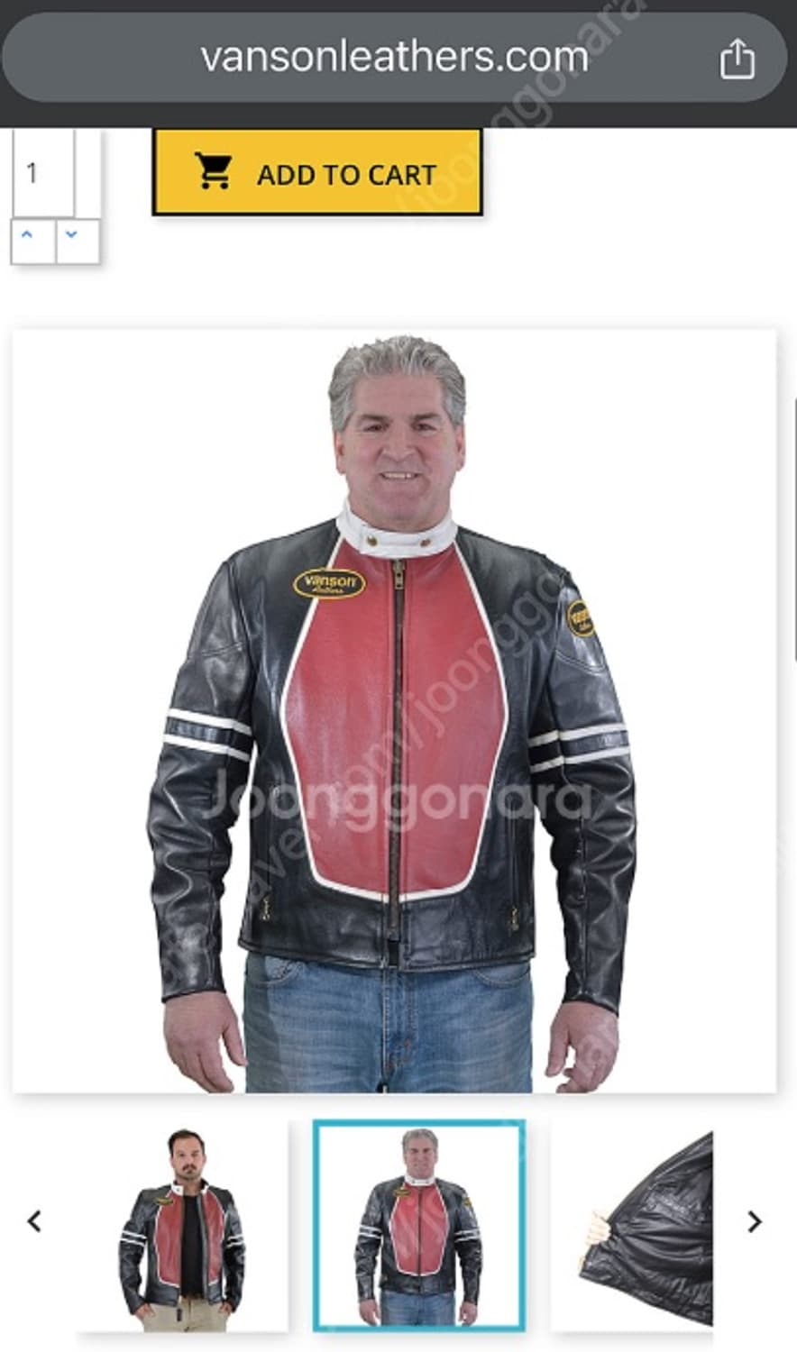 벤슨 레더 라이더 자켓 VANSON RACE JACKET 상품이미지6