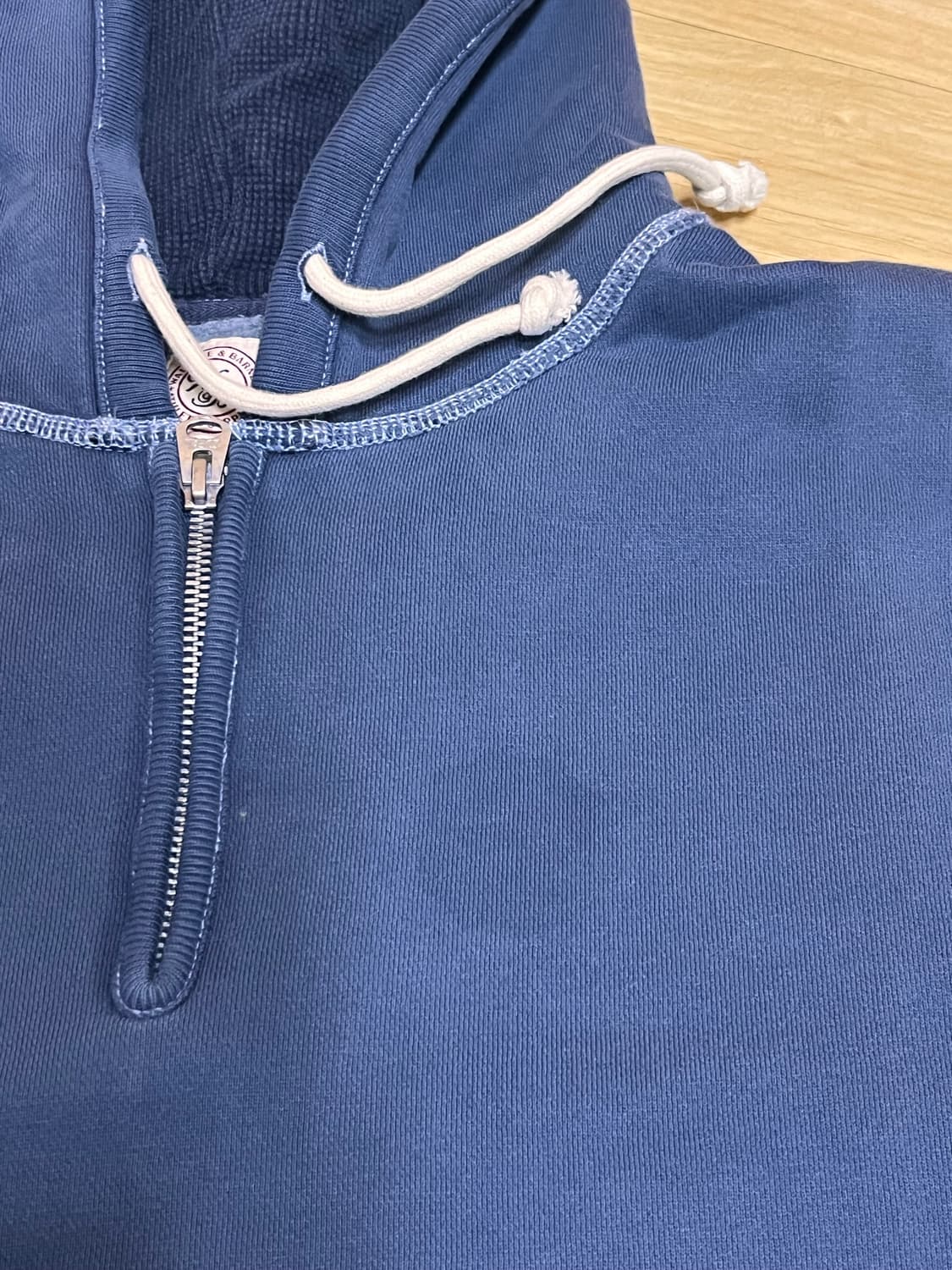 제이크루 반집업 후드티 빈티지 블루 XL 상품이미지7