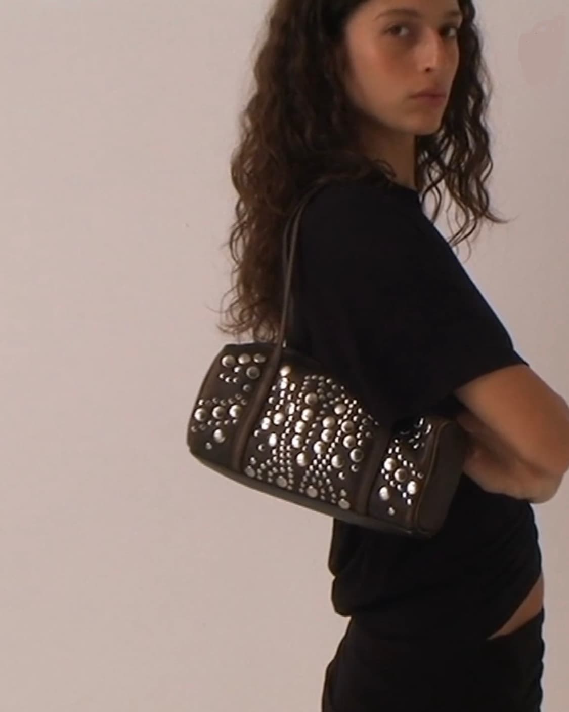 기마구아스 Sofia 스터드 백/브라운 상품이미지2