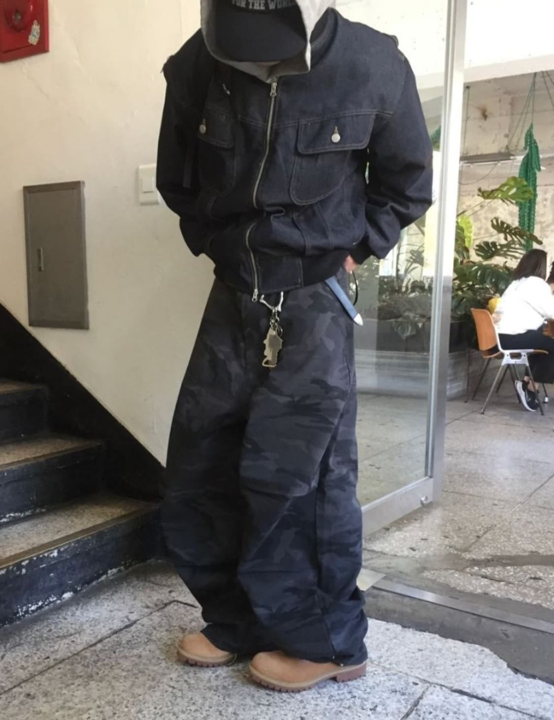 데님 자켓 패딩 L 상품이미지1