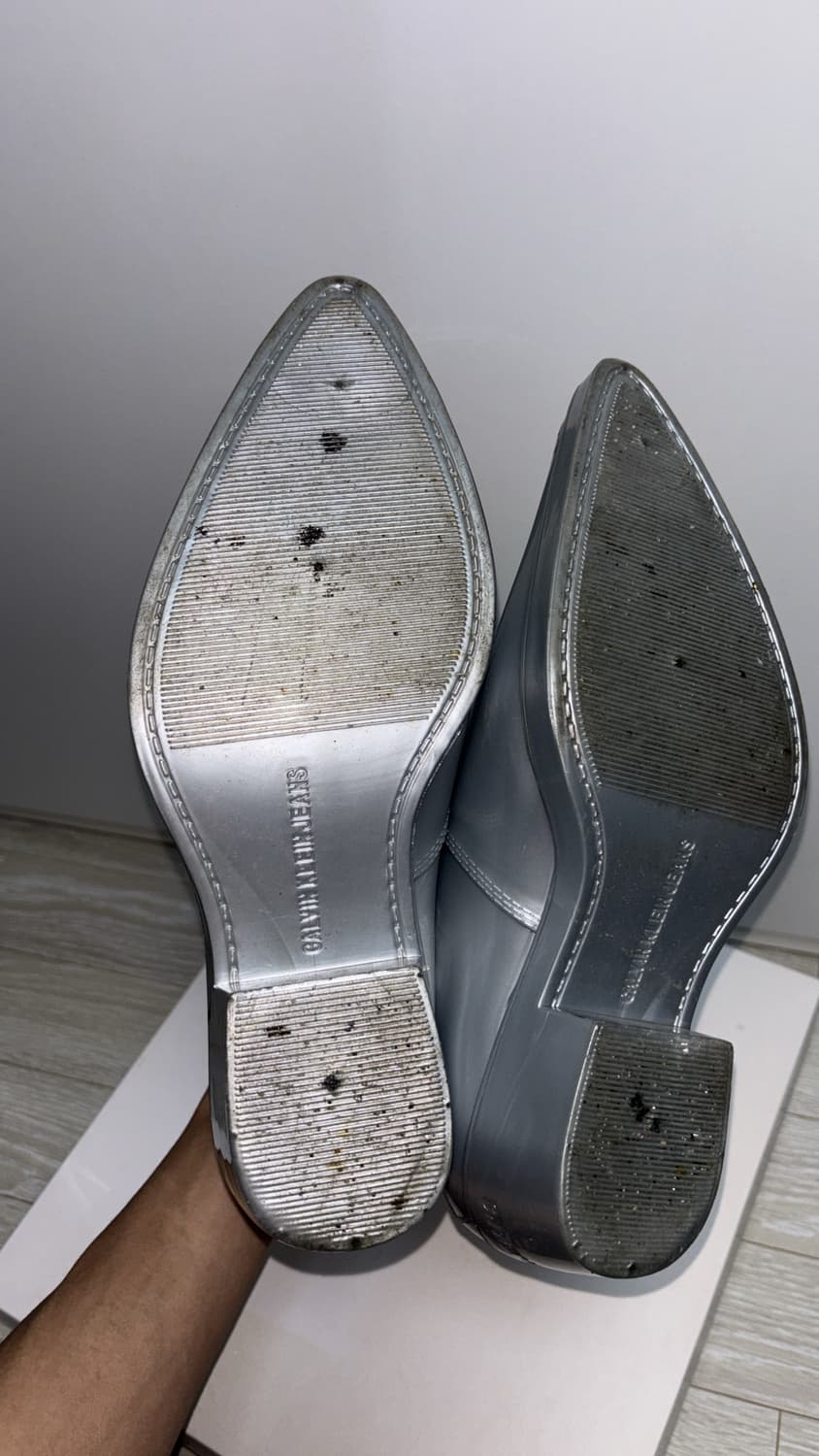 라프시몬스 캘빈클라인 205w39nyc 러버 레인 부츠 실 버 42 상품이미지7