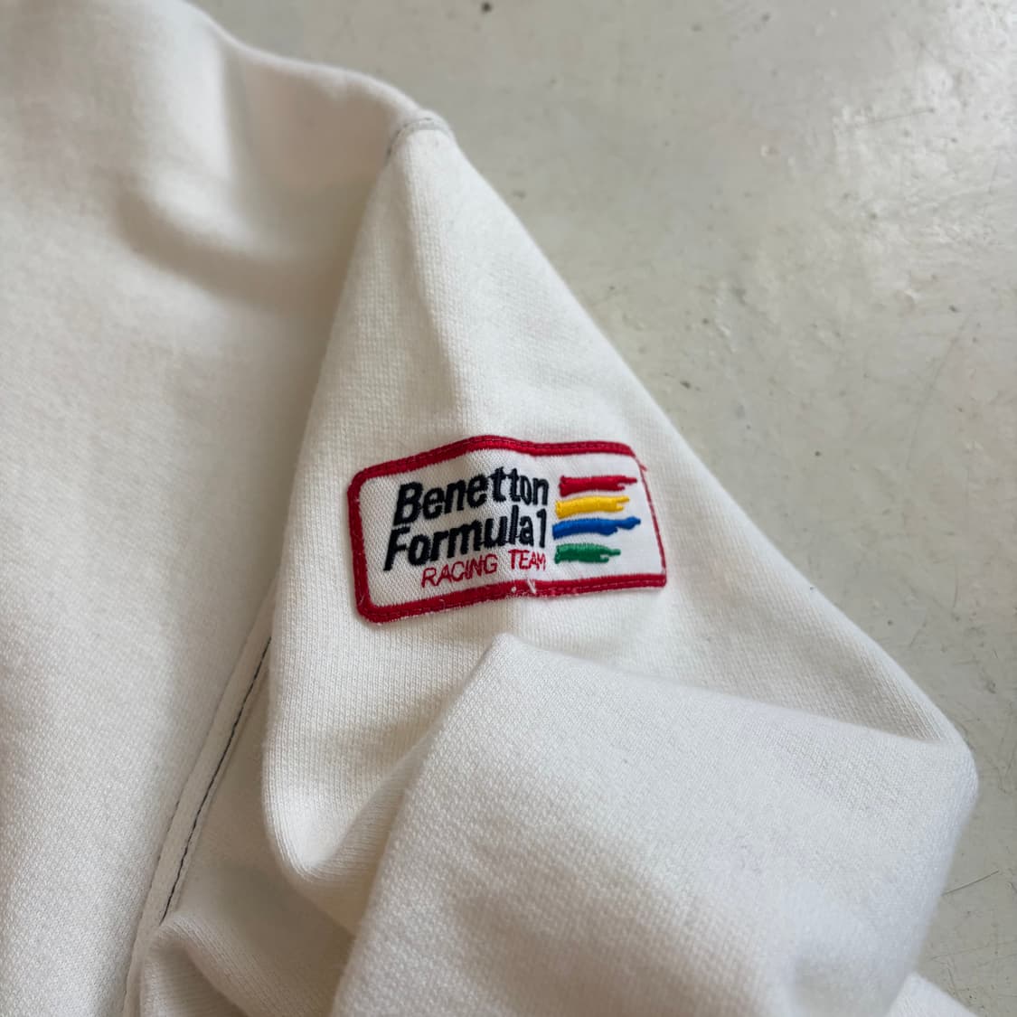 90s 유니티드 컬러 오브 베네통 레이싱 스웻셔츠 M 상품이미지5
