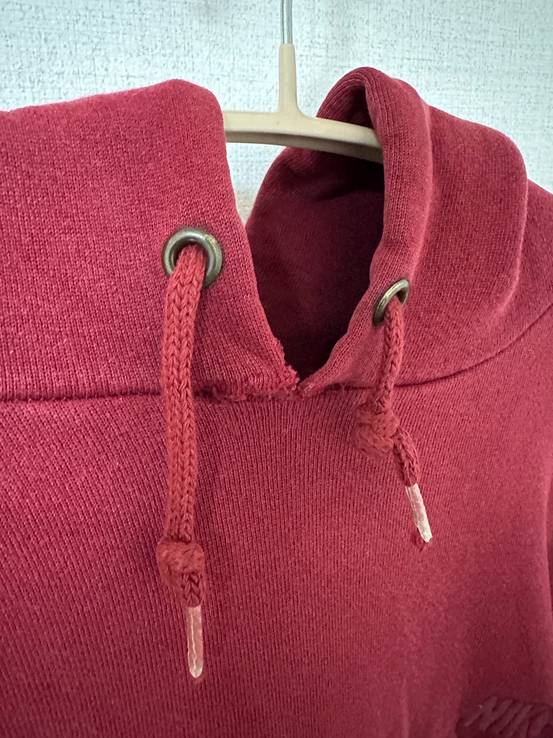 90s 나이키 버건디 후드 made in usa 상품이미지2