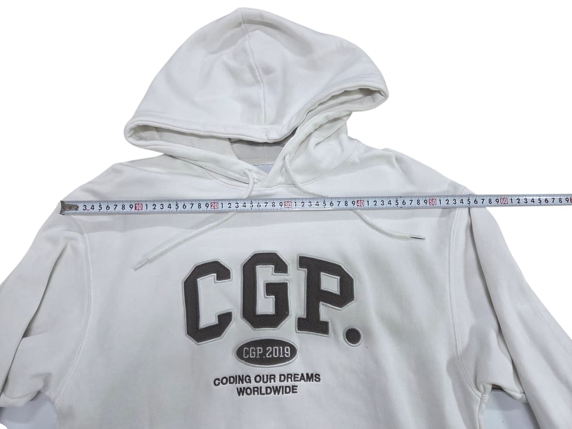 코드그라피 CGP 화이트 후드티 M 상품이미지5
