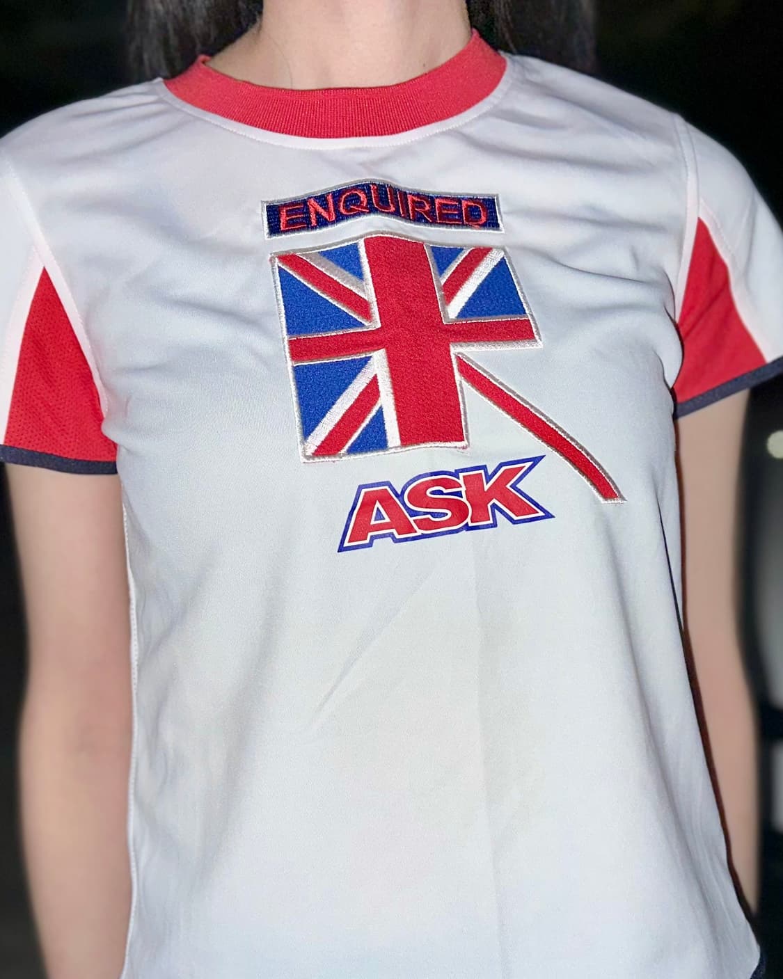 Ask 잉글랜드 플래그 스포티 반팔 상품이미지4