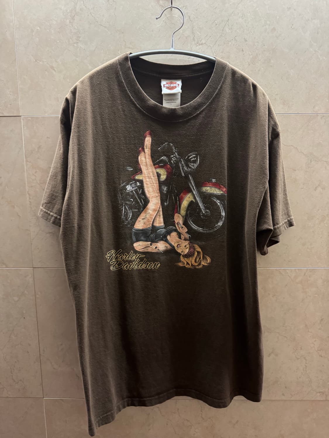 [L]할리데이비슨 반팔 엔지니어드 걸 상품이미지1