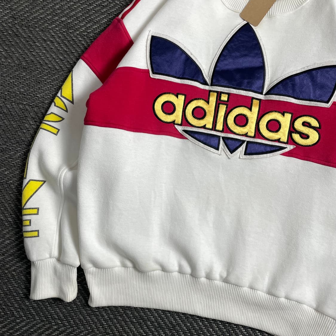 90s 아디다스 빅로고 레트로 박시핏 스웻 셔츠o 4453 상품이미지3