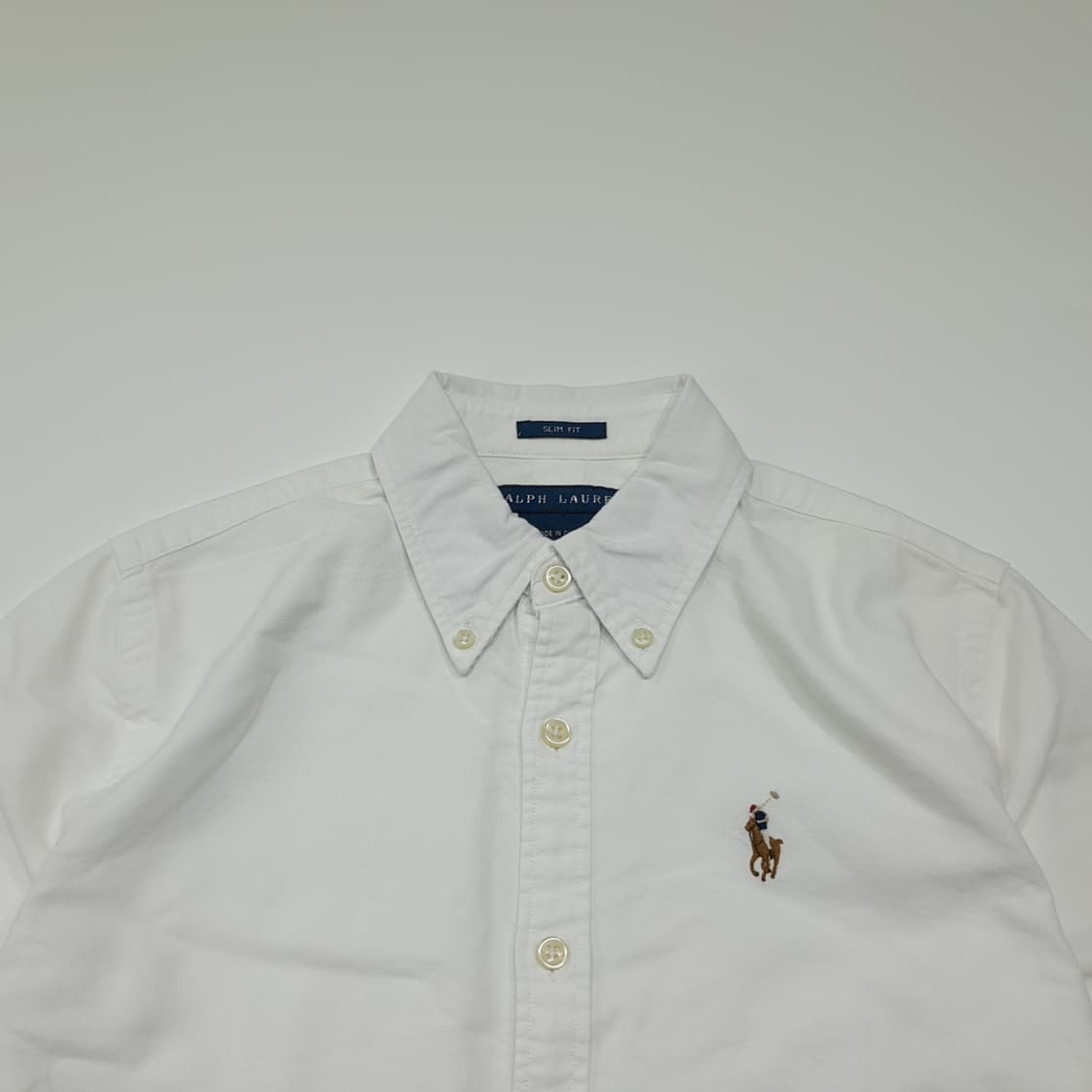 CK096 M 폴로 멀티포니 슬림핏 화이트 셔츠 남방 상품이미지2