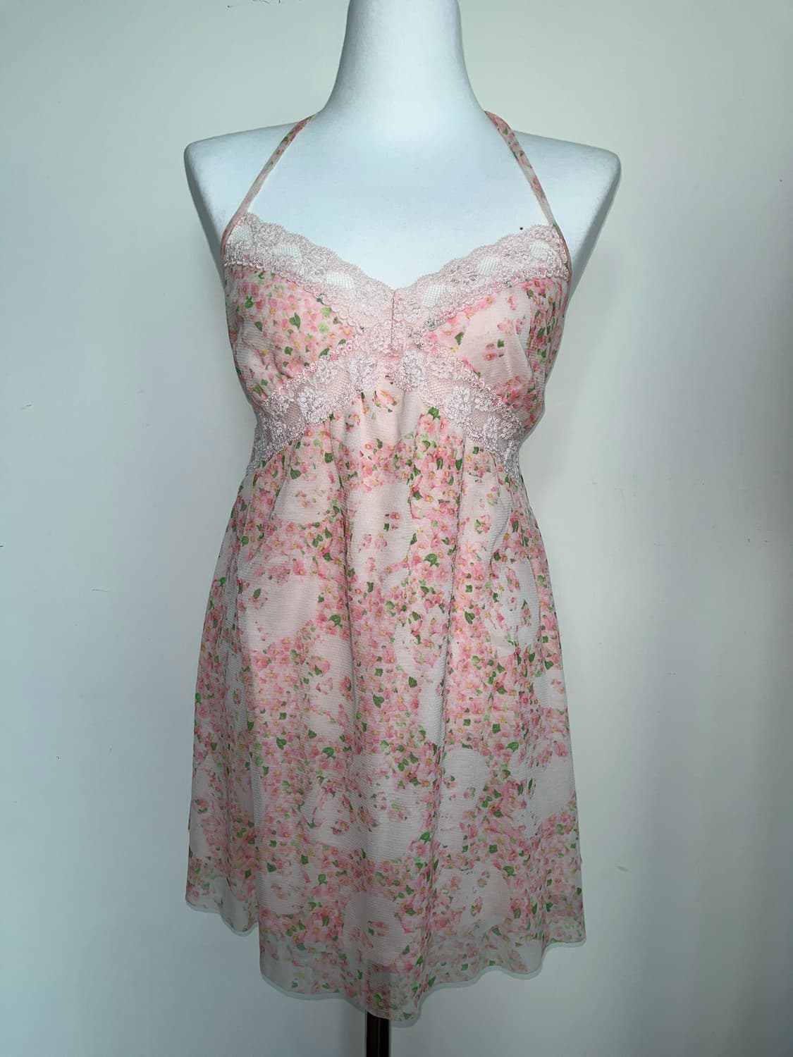 (초레어) 히스테릭 글래머 스컬 해골 꽃무늬 레이스 캐미솔 원피스 드레스 상품이미지1