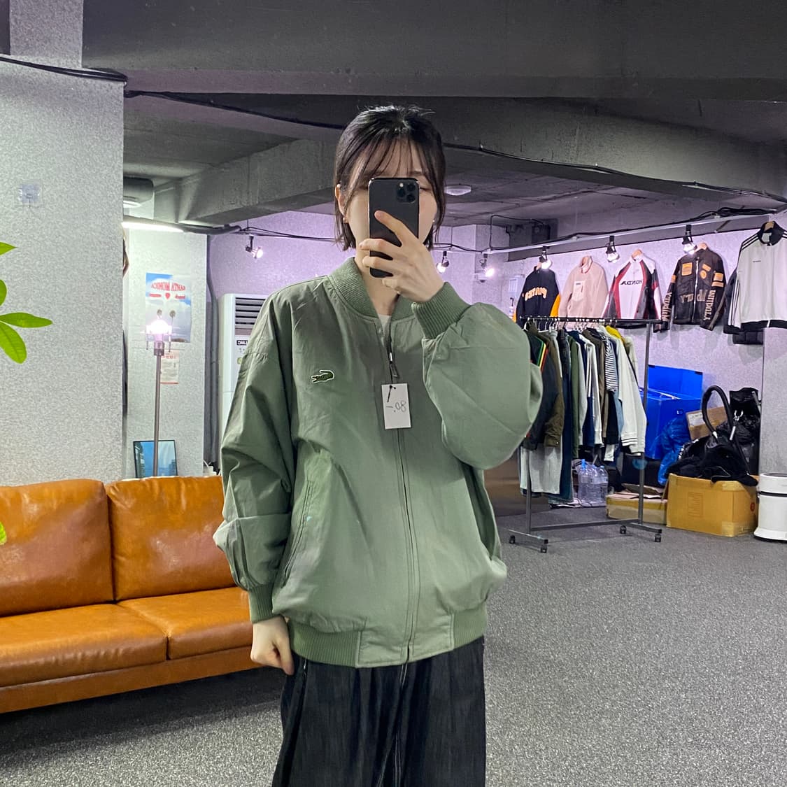 라코스테 패치로고 리버시블 블루종 자켓 B4577 상품이미지1