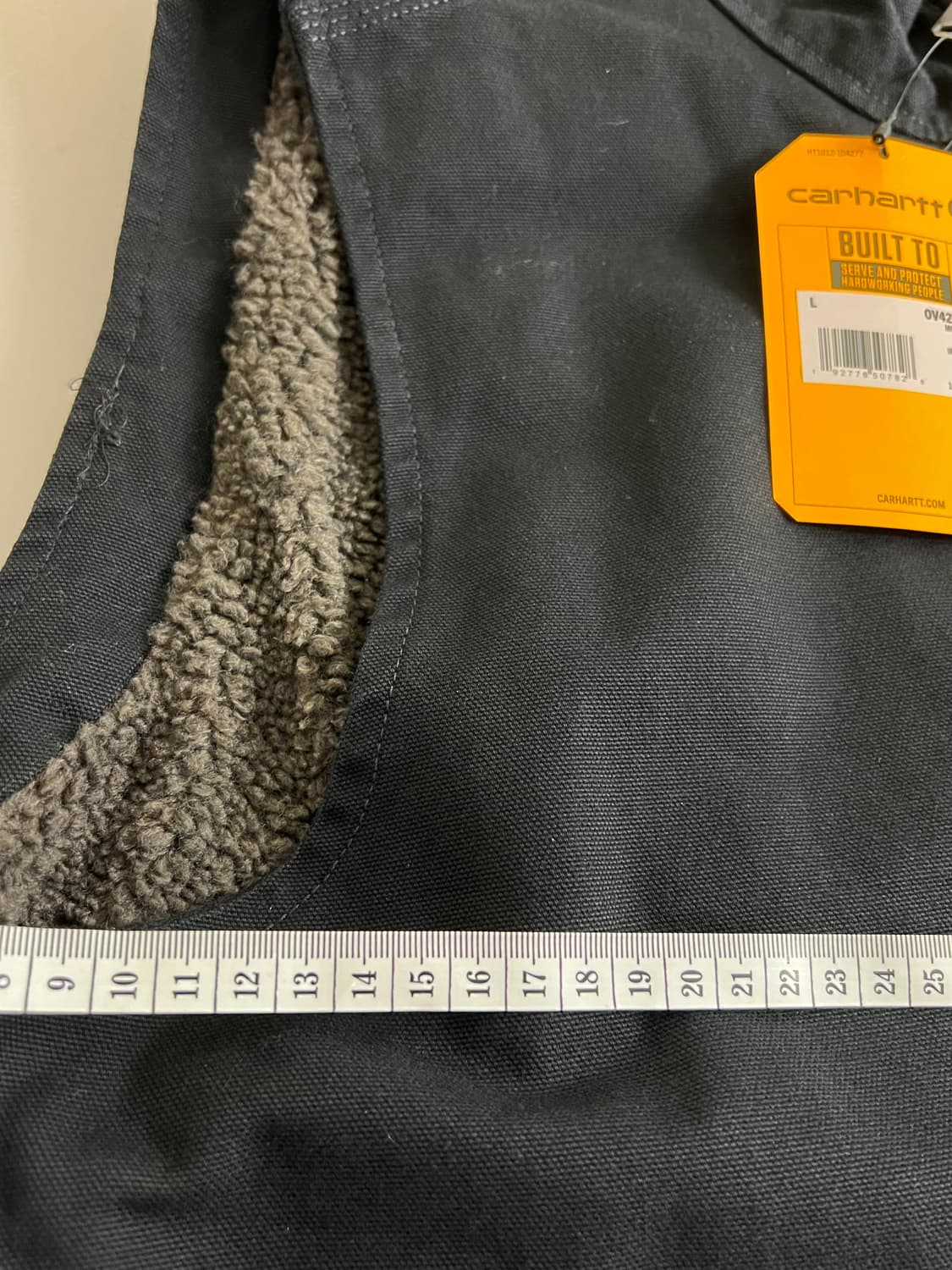 칼하트 쉐르파 양털 조끼 라지 상품이미지5