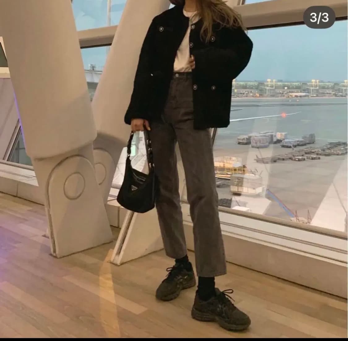 가격 내림! 금장 퍼 트위드 자켓 (블랙 새제품) 상품이미지3