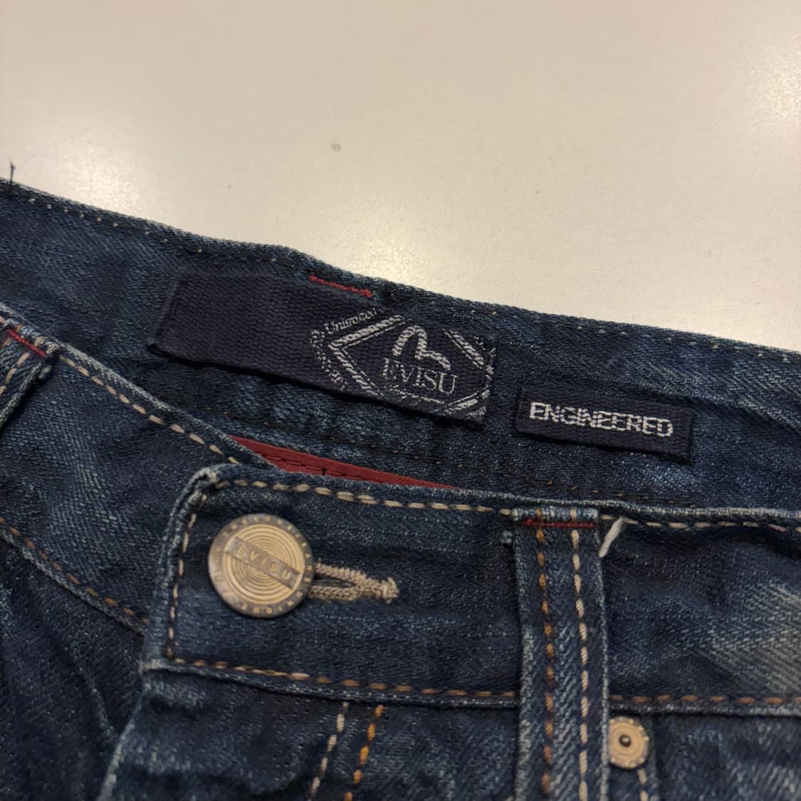 [30] 11s 에비수 포켓 로고 데님 청바지 팬츠 C751 상품이미지4