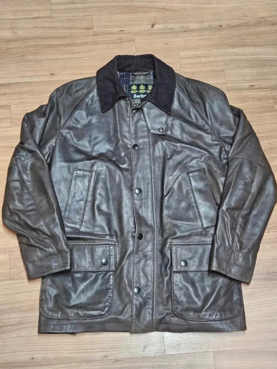 바버 비데일 레더 자켓 M, 100 상품이미지1