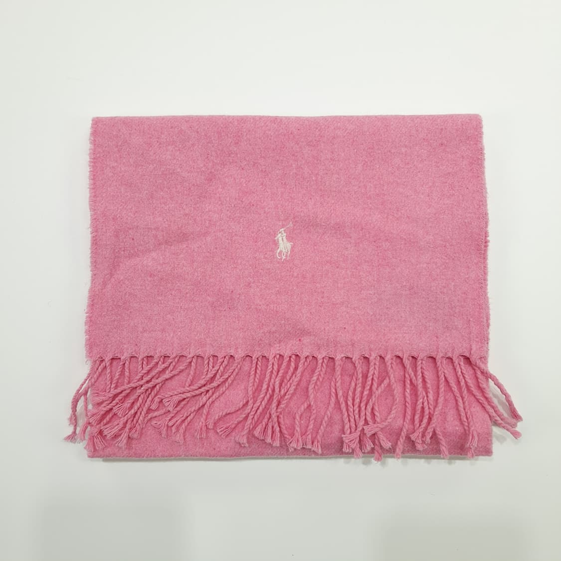 MX181 폴로 랄프로렌 핑크 프랑스 코튼 목도리 머플러 상품이미지8