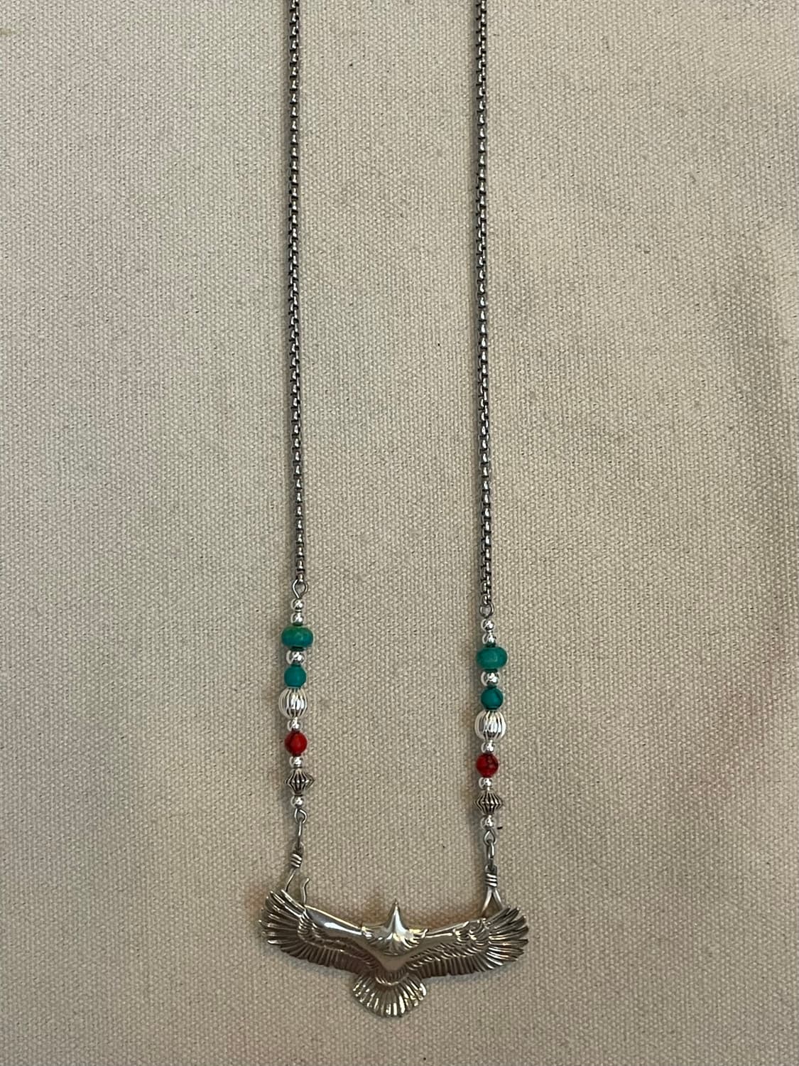 silver egle navaho nacklace  상품이미지2