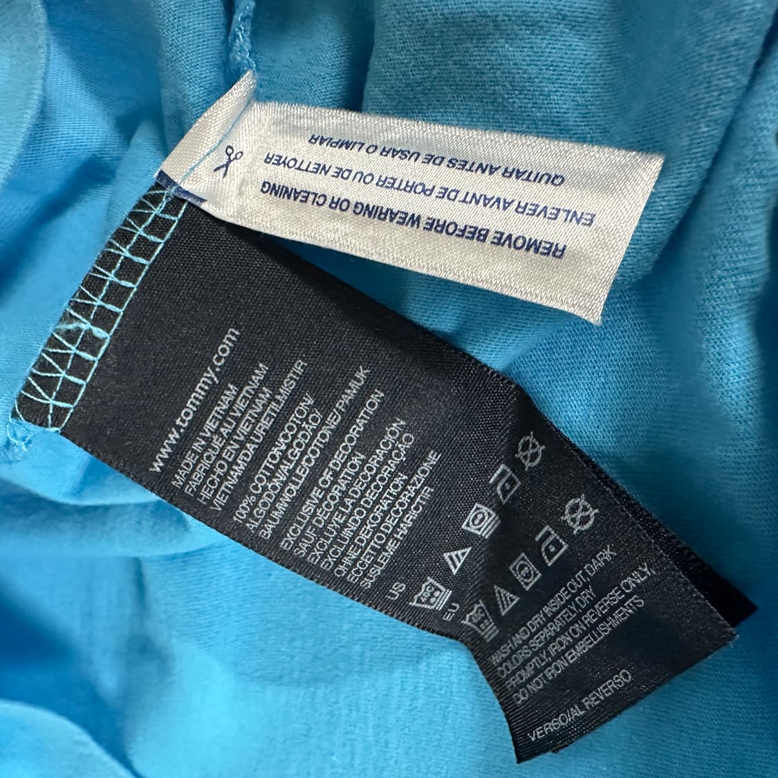 토미 힐피거 자수/프린트 레터링 반팔 티셔츠 상품이미지4