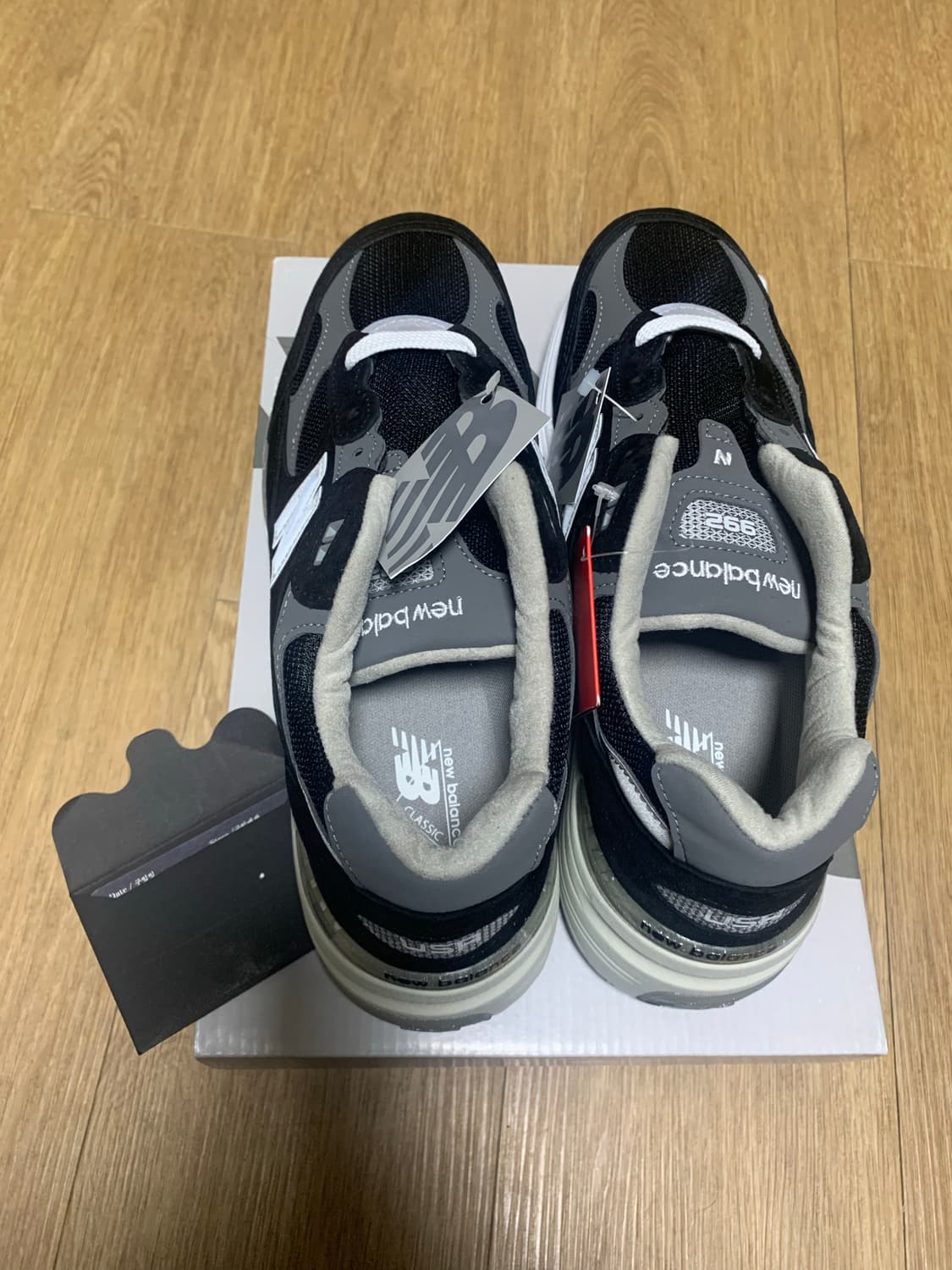 (새상품) 뉴발란스 992 코어블랙 그레이280 상품이미지2