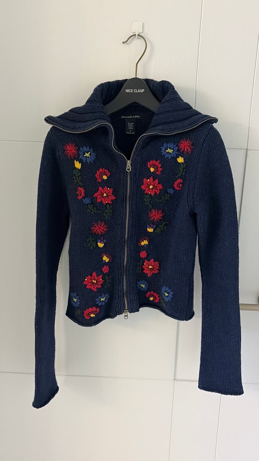 아베크롬비 니트 집업44,마른55 상품이미지4