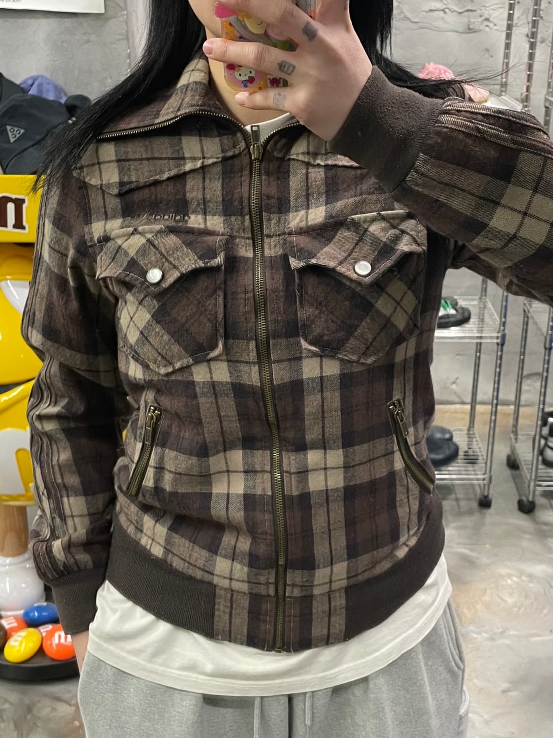 아디다스 타탄 체크 울 트랙 자켓 상품이미지9