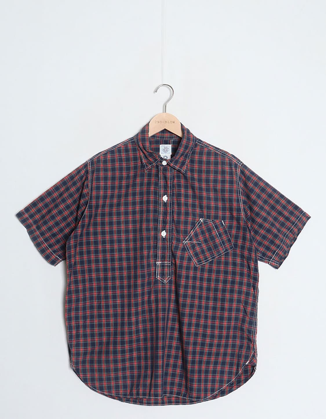 포스트 오버롤즈 체크 풀오버   상품이미지1