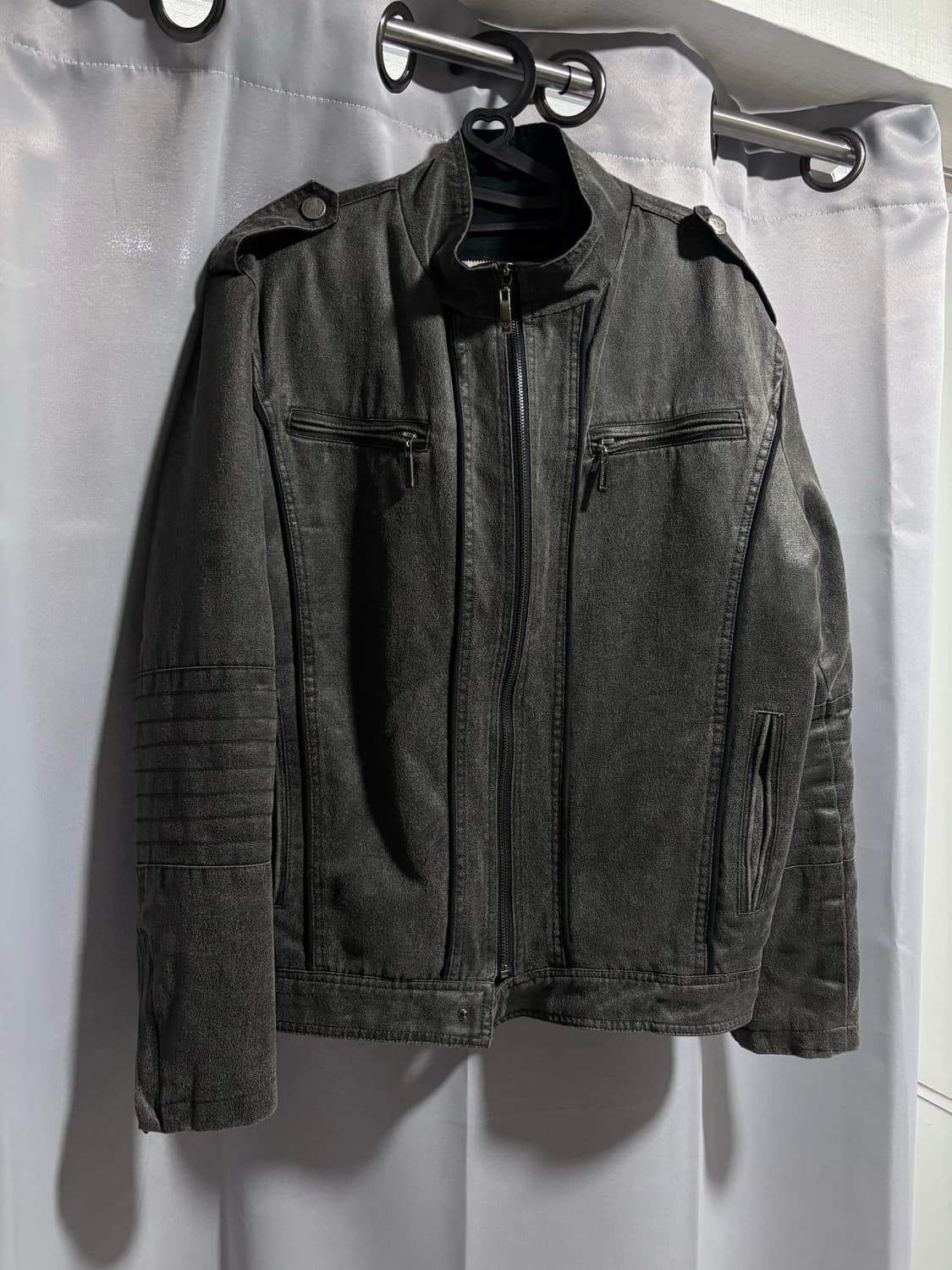 [M]조르지오 아르마니 하이넥 라이더 자켓 상품이미지1