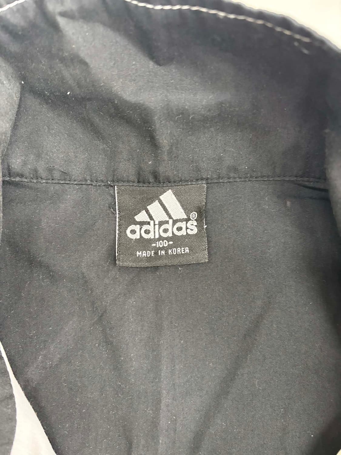 아디다스 90-00s 화이트 핀터깔 아방핏 윈드브레이커 자켓 바람막이 희 상품이미지4