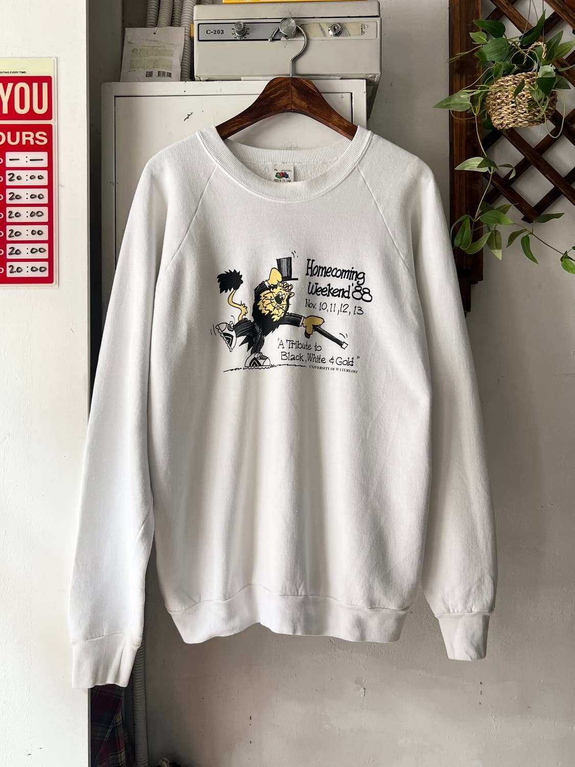 [XL]80's 프룻오브더룸 USA 빈티지 스웻셔츠 상품이미지1