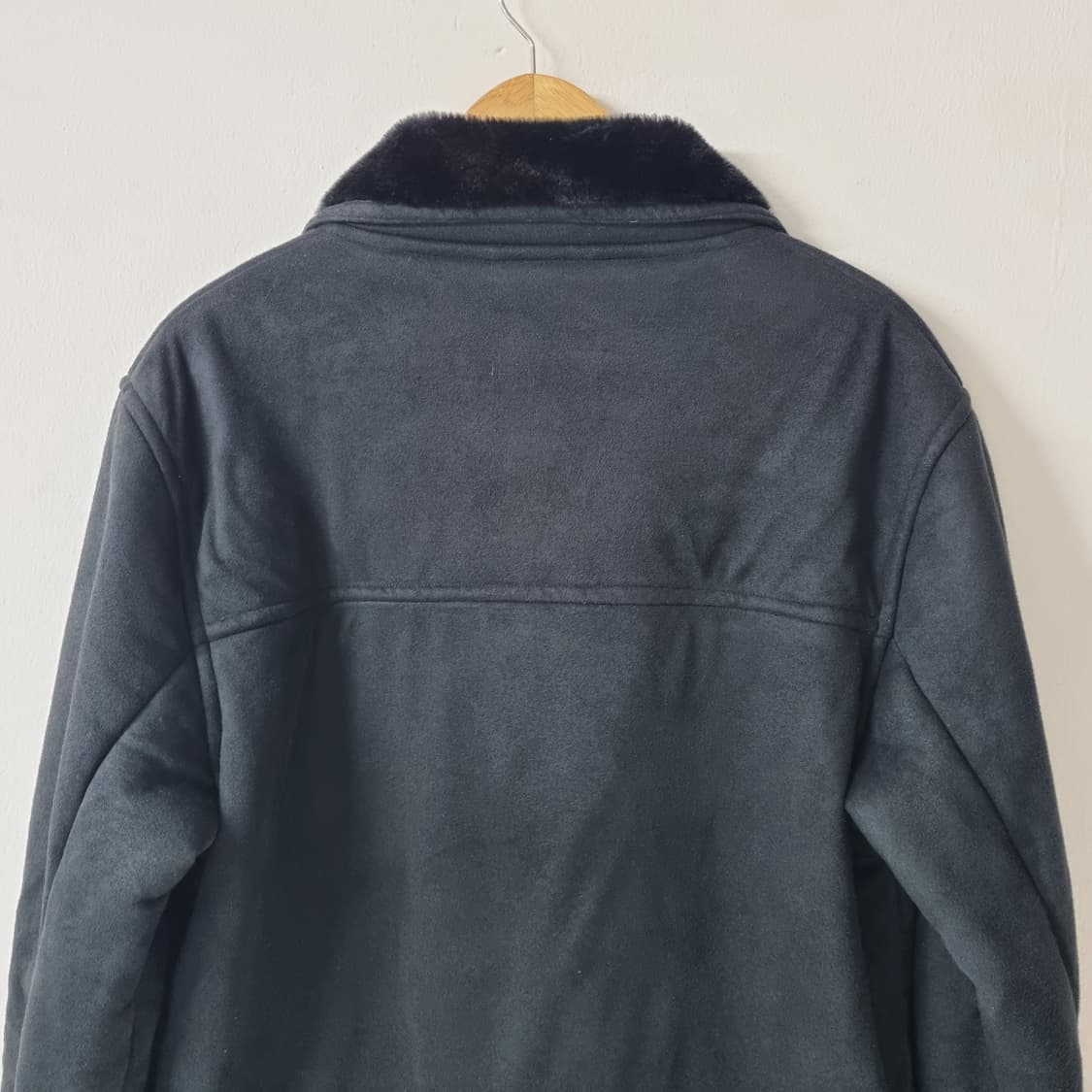 빈티지 스웨이드 더블코트 블랙 - L 상품이미지6