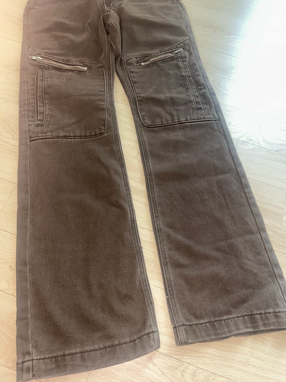 플라스틱프로덕트 리빌드 포켓 팬츠 브라운 S 상품이미지3