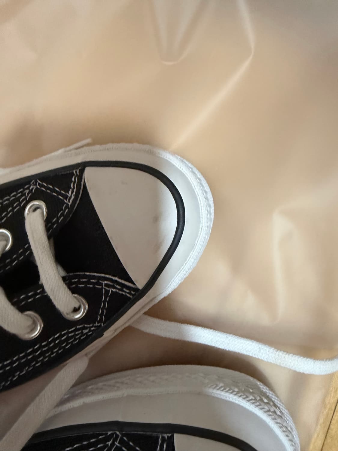 컨버스 스투시 척 하이 블랙 250 미사용 상품이미지3