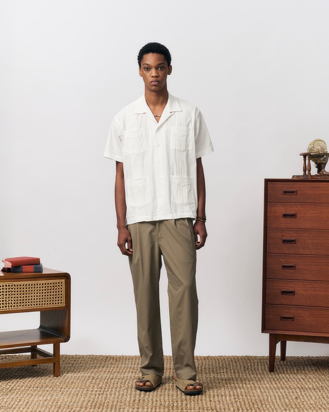 아웃스탠딩 시어서커 셔츠 L SEERSUCKER GUAYABERA CUB 상품이미지7