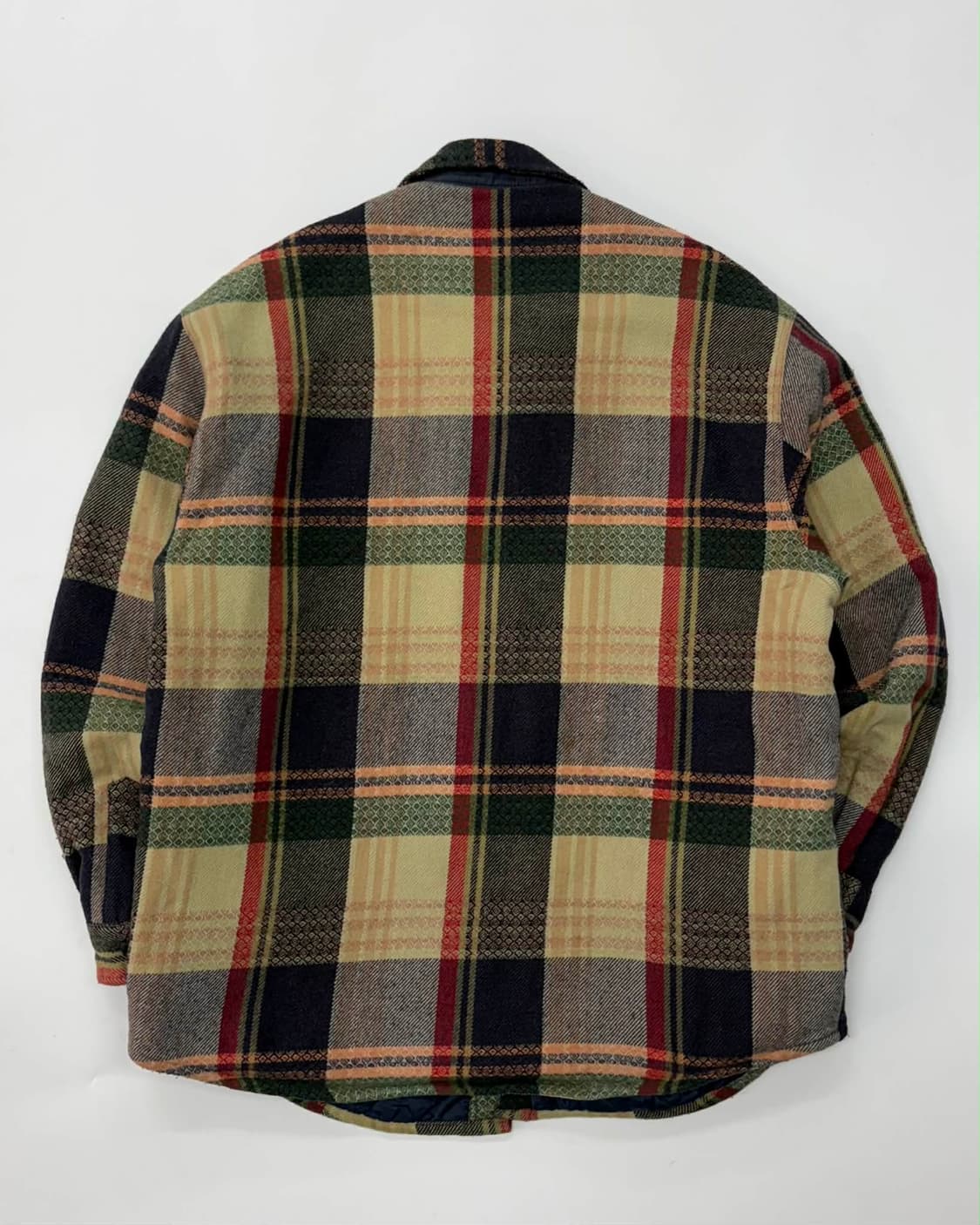 [105] 리 90s 울 패턴 누빔 셔츠 자켓 상품이미지2