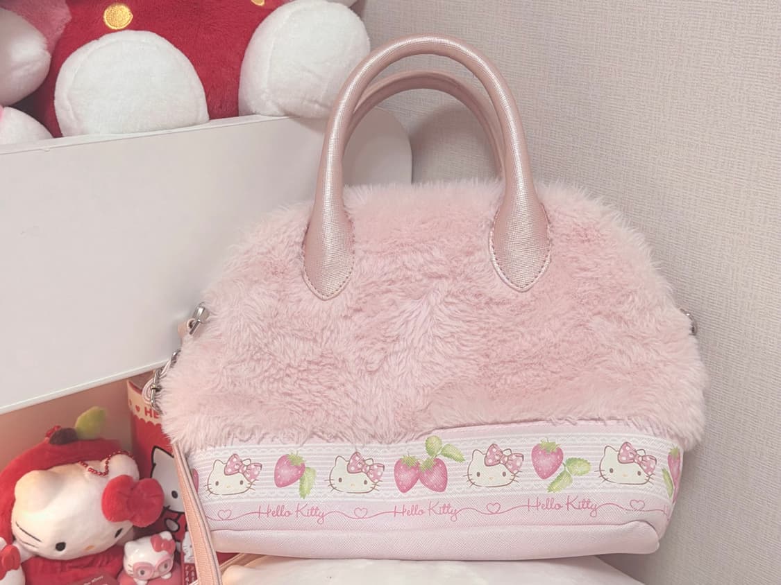 키티 헬로키티 산리오 딸기 이치고 퍼 가방 백 숄더백 상품이미지2