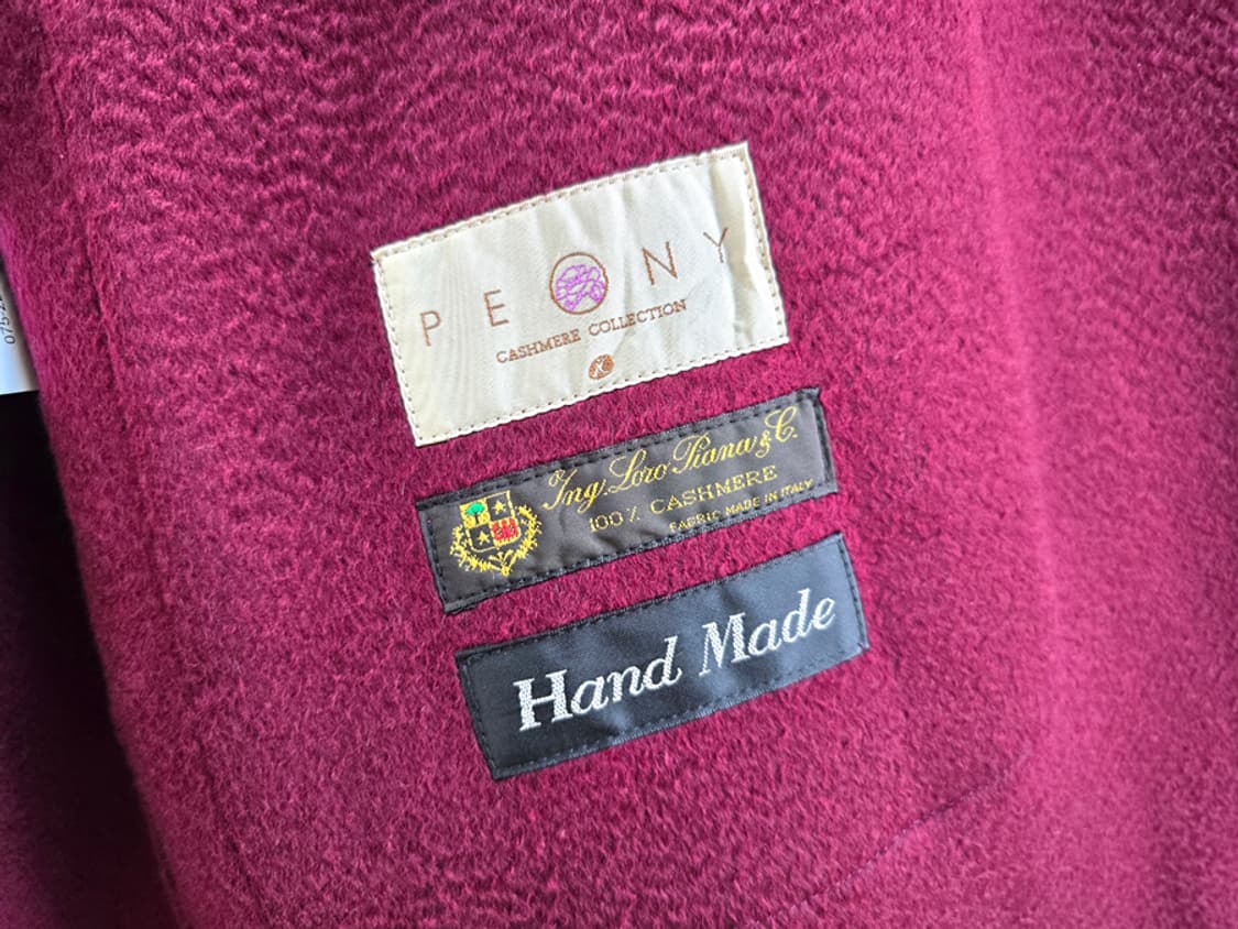 로로피아나 핸드메이드 캐시미어 100% 하프코트 상품이미지6