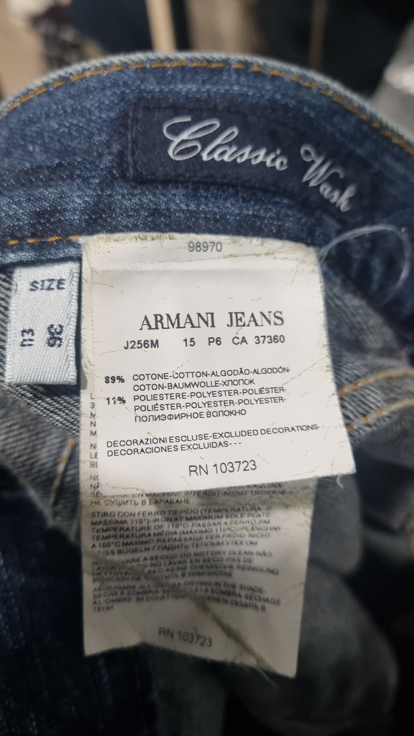 알마니 정품 올드스쿨 데님팬츠 36(허리단면48,기장107) 상품이미지6