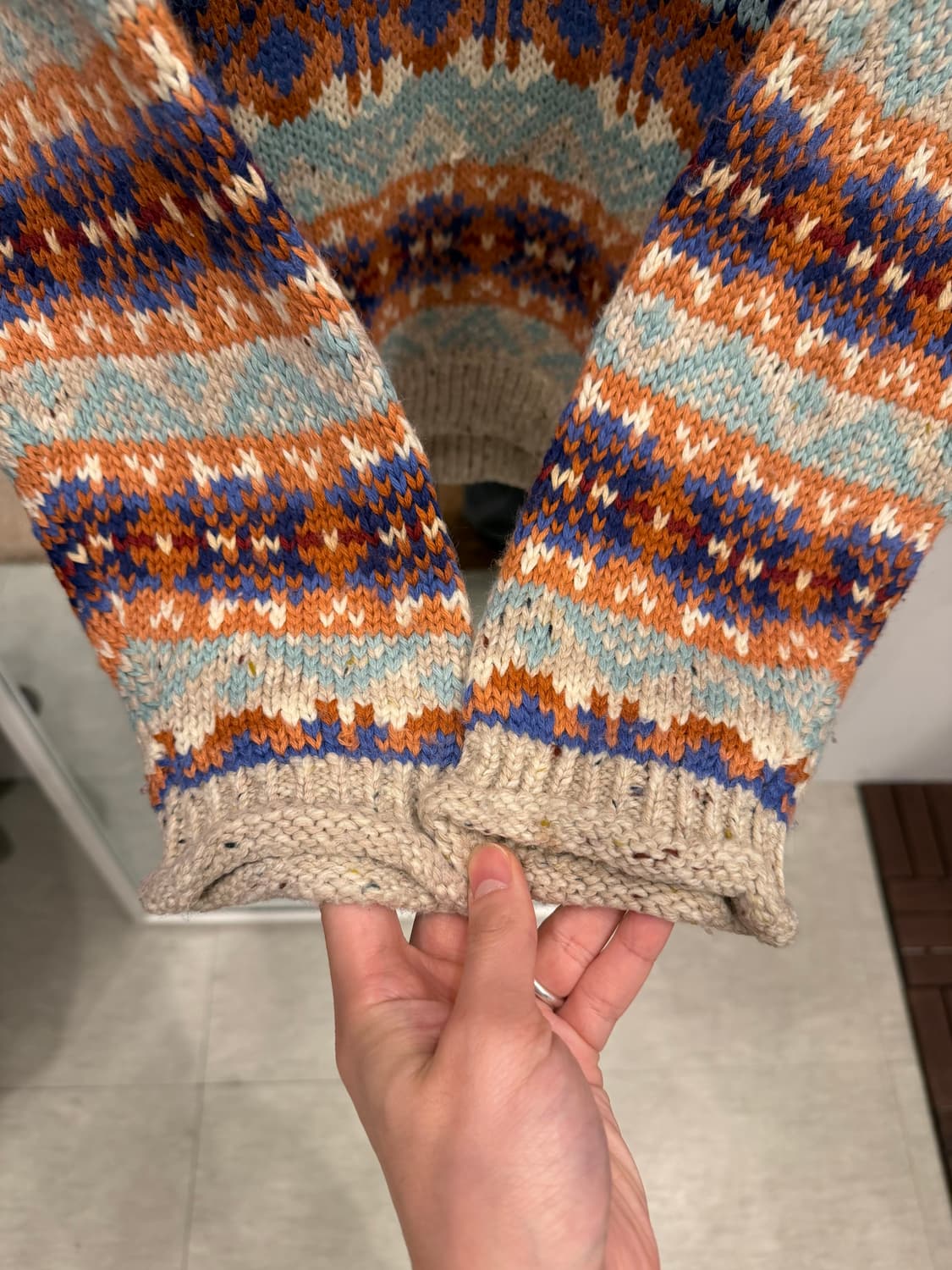 The Original Wear 빈티지 노르딕 울 니트 스웨터 상품이미지3