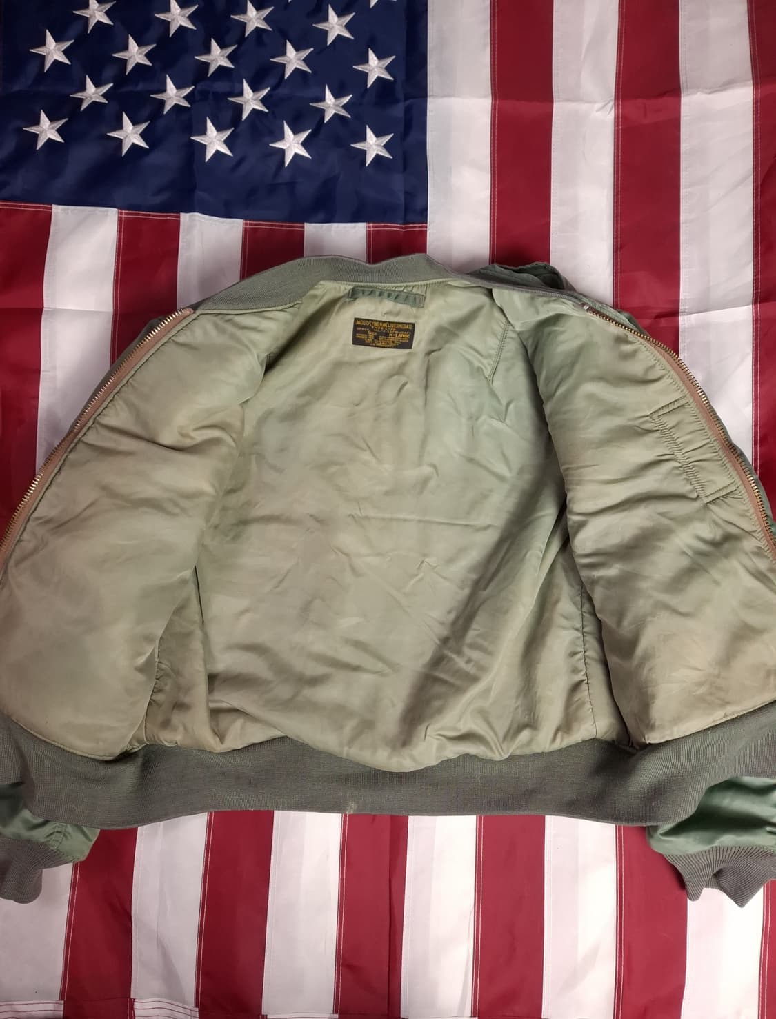 오리지날 캡클로딩사 미공군 L-2B 울파일 항공점퍼 상품이미지8