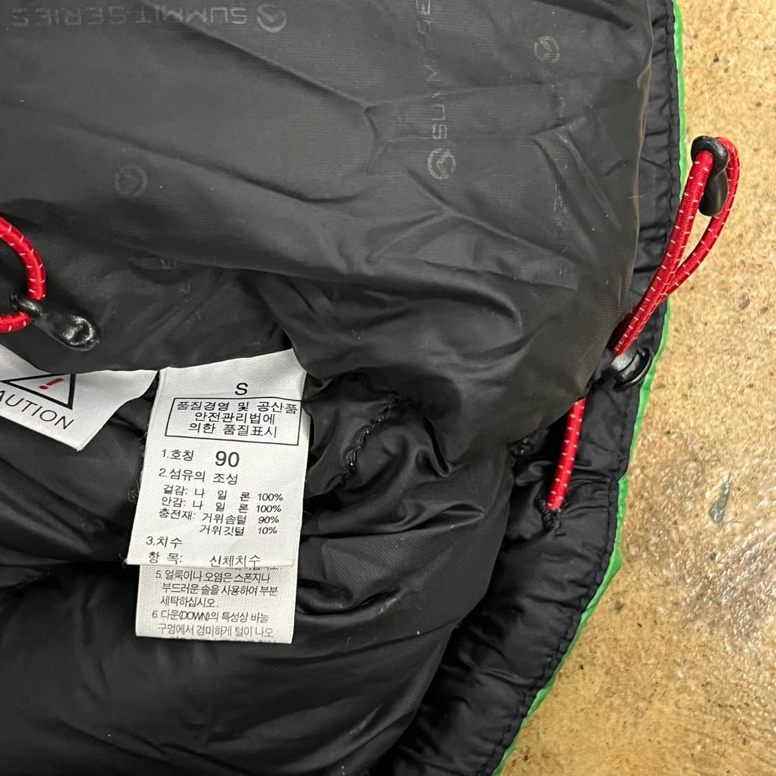 [정품/90] 노스페이스 900 눕시 패딩 그린 블랙 b14 상품이미지6