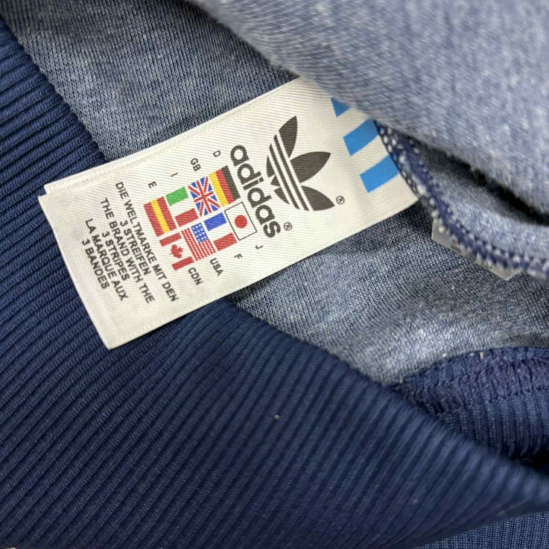 아디다스 네이비 빅유로파 후드 플락 트랙탑 희귀져지(100) 상품이미지5