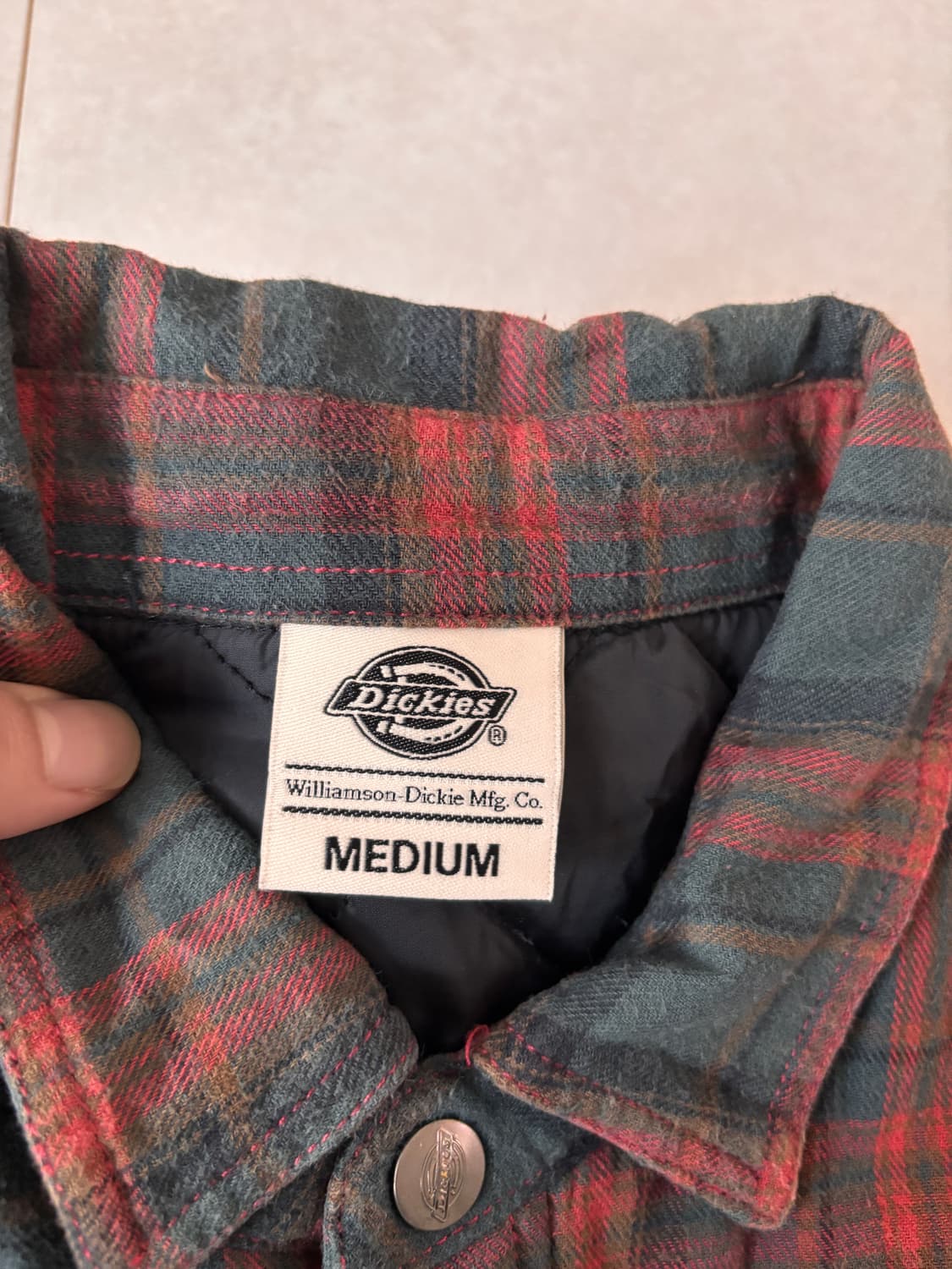 디키즈 Quilted 플란넬 셔츠자켓 M 상품이미지5