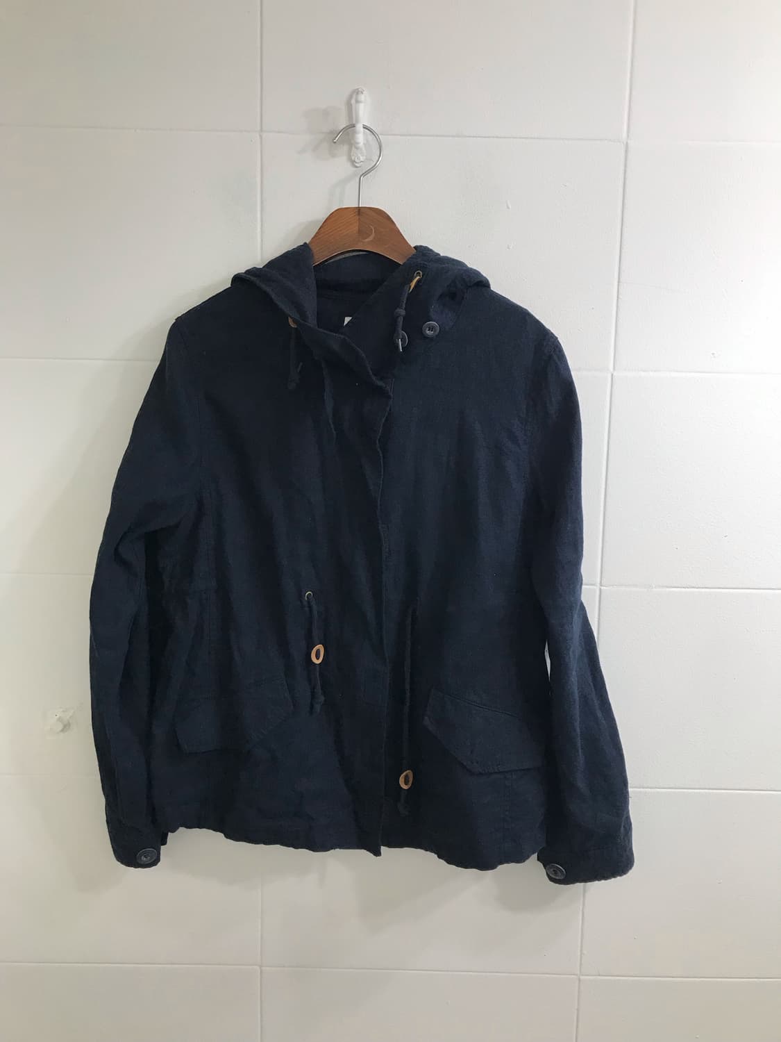 네이비 너드 모리걸 하구미 야상 코디세트 상품이미지4